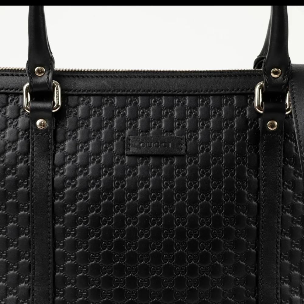 Dbl Authenticated Gucci Micro Shima Tote Shoulder Bag 449656 149857297 - Picture 3 of 13